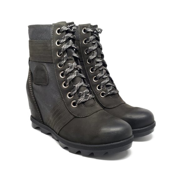 Sorel Lexie Wedge Boots in Black Size 6.5 8 9.5 - Picture 6 of 9